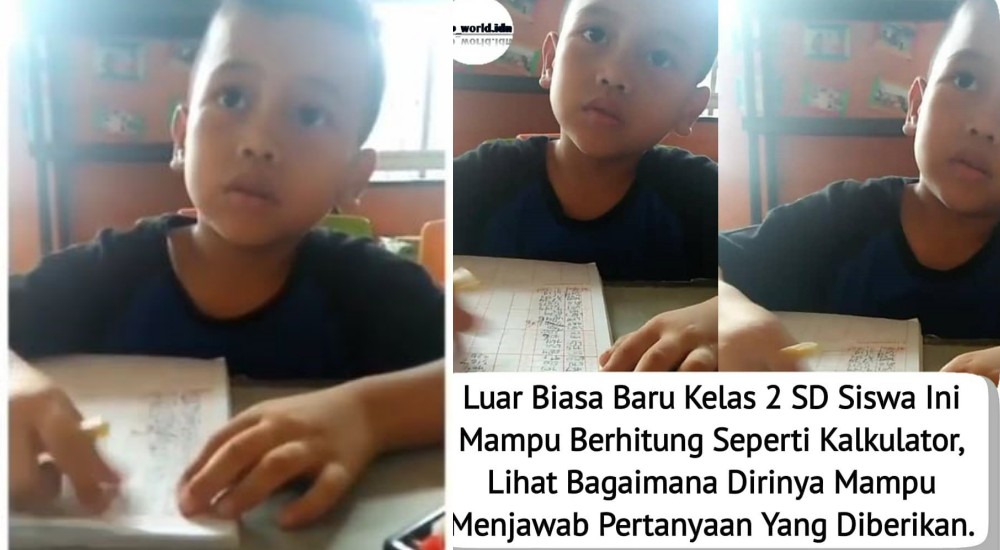 Viral Video Bocah Hitung Cepat Gak Sampe Semenit, Pinter Parah!