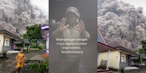 Viral Video Erupsi Gunung Semeru, Netizen Panjatkan Doa Untuk Warga Lereng Semeru