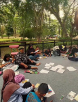 Anak-Anak Antusias Ikuti Workshop Wayang, Art Sura 2025 Hidupkan Budaya Sejak Dini